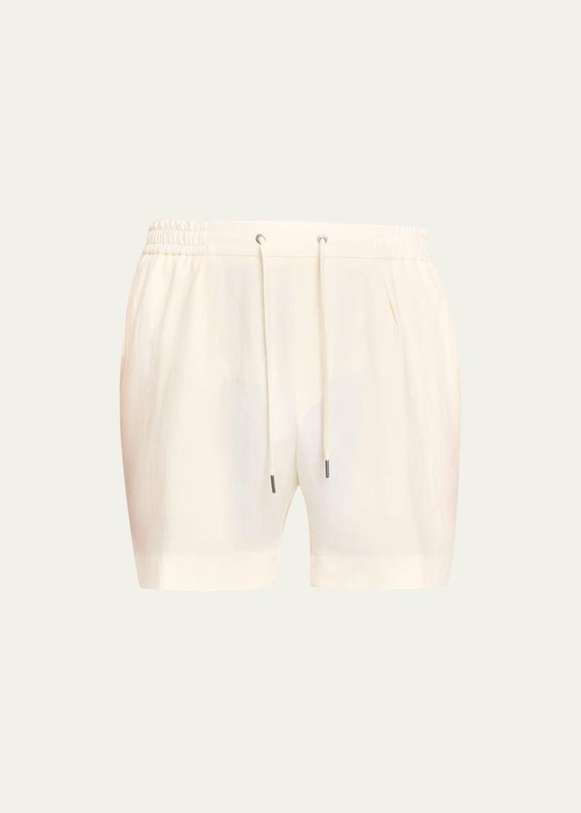 Mens Silk & Linen Drawstring Shorts Product Image