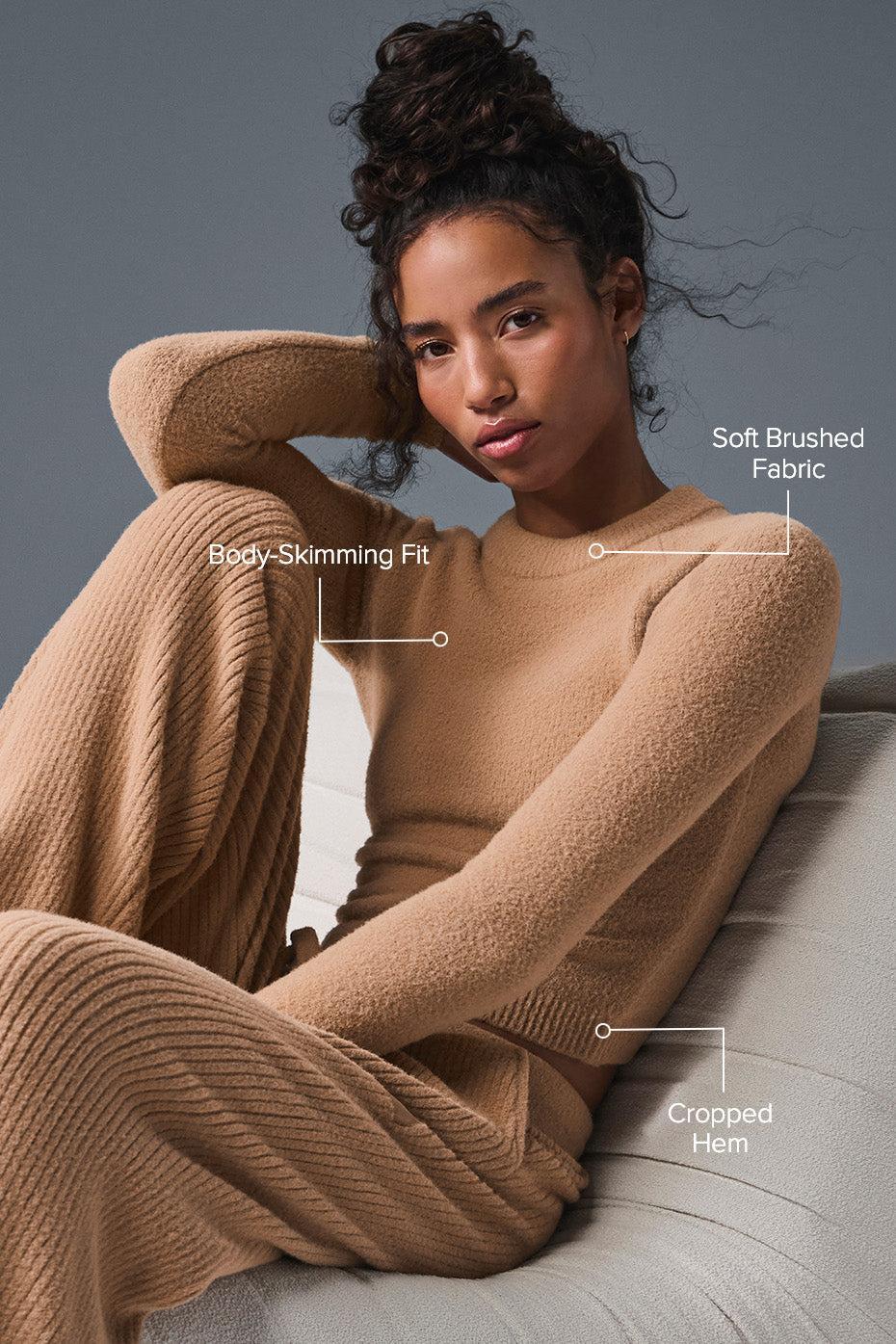 Snuggle Up Sweater Long Sleeve - Toasted Almond Female product image