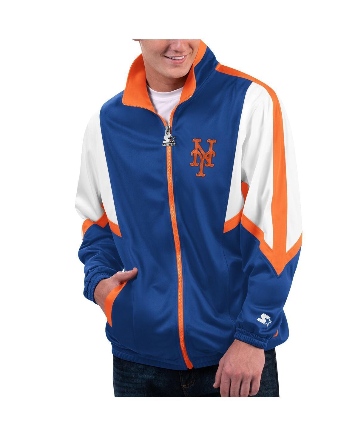 Mens Starter Royal New York Mets Lead Runner Full-Zip Jacket Product Image