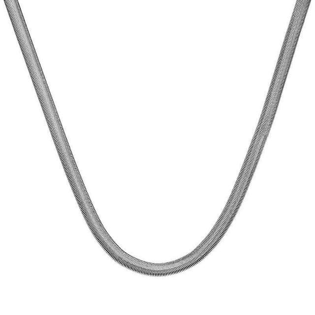 Mens LYNX Stainless Steel Snake Chain Necklace Product Image