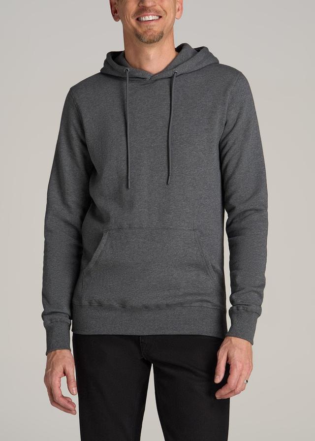 Wearever Fleece Pullover Men's Tall Hoodie in Charcoal Mix Male Product Image