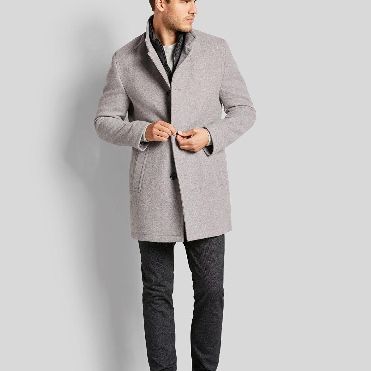 Bugatti Wool Coat in Beige Product Image