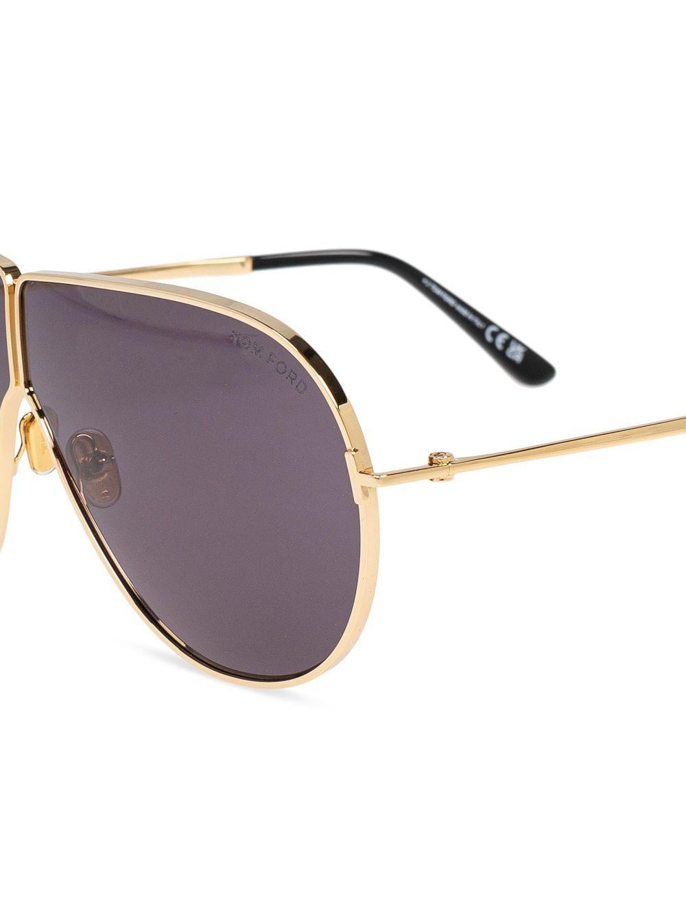 Pilot-frame Sunglasses In Gold Product Image