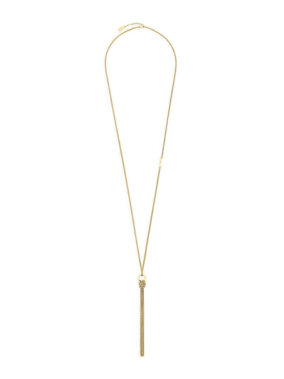 Womens Cassandre Tassel Necklace in Metal Product Image