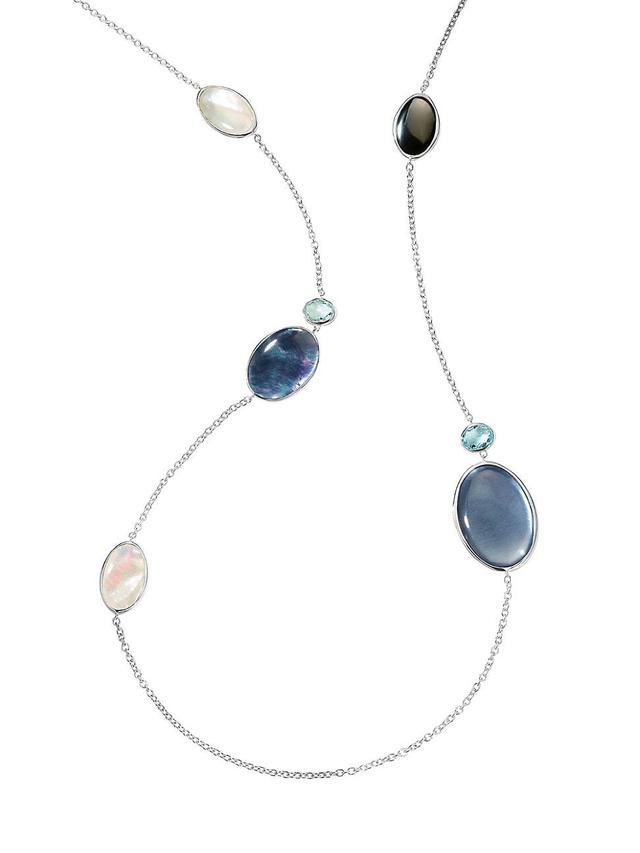 Womens Luce Sterling Silver & 10-Stone Necklace Product Image