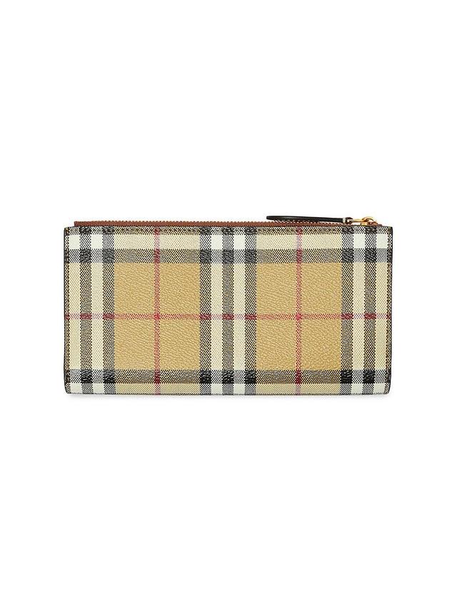 burberry Large Vintage Check Coated Canvas & Leather Bifold Wallet Product Image