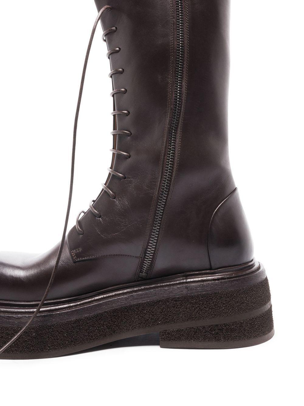 lace-up calf-length boots Product Image