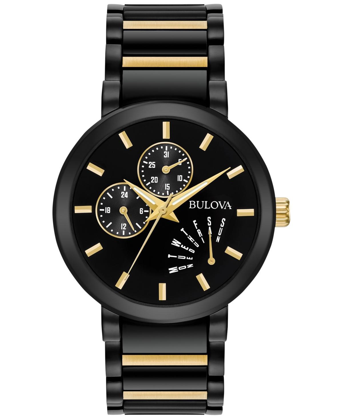 Bulova Mens Futuro Dress Two-Tone Stainless Steel Bracelet Watch 45mm 98C124 Product Image