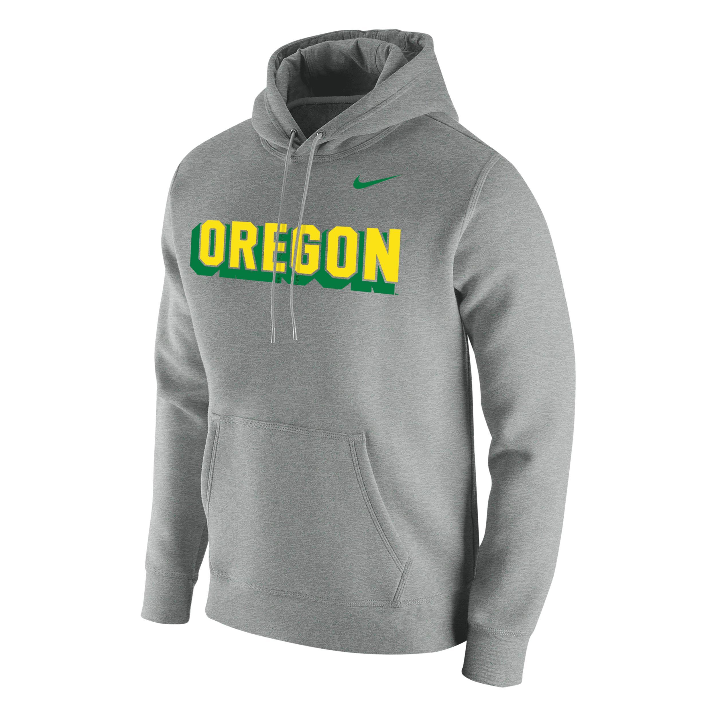 Nike Men's College Club Fleece (Oregon) Hoodie Product Image