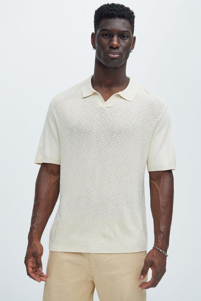 Cut Ties Polo - Cream Product Image