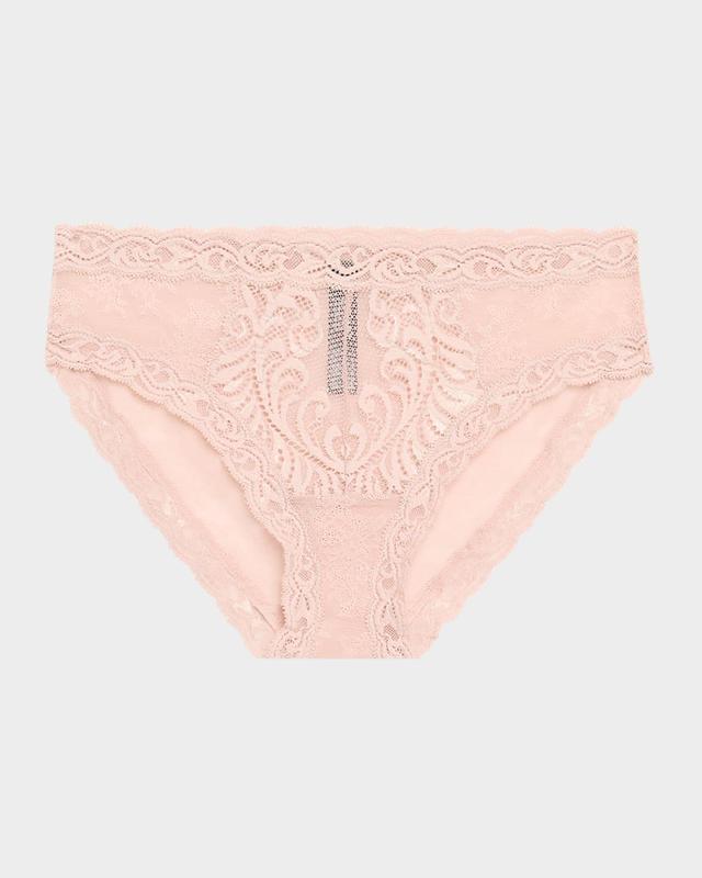 Feathers Lace-Trim and Mesh Hipster Briefs Product Image