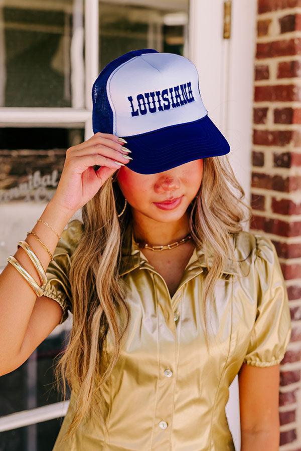 Louisiana Embroidered Trucker Hat Product Image