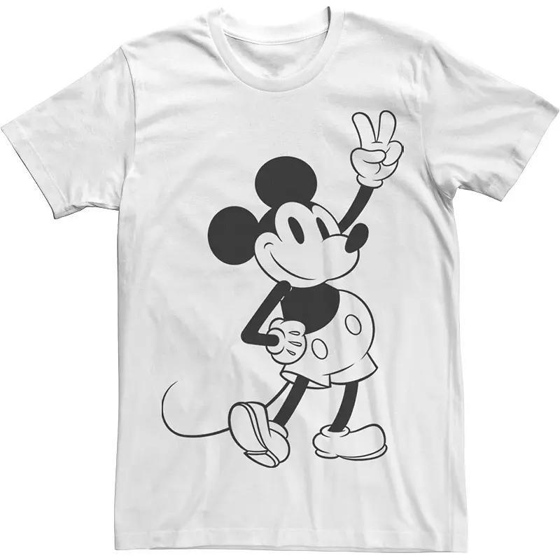 Disneys Mickey & Friends Mickey Peace Outline Mens Tee Product Image