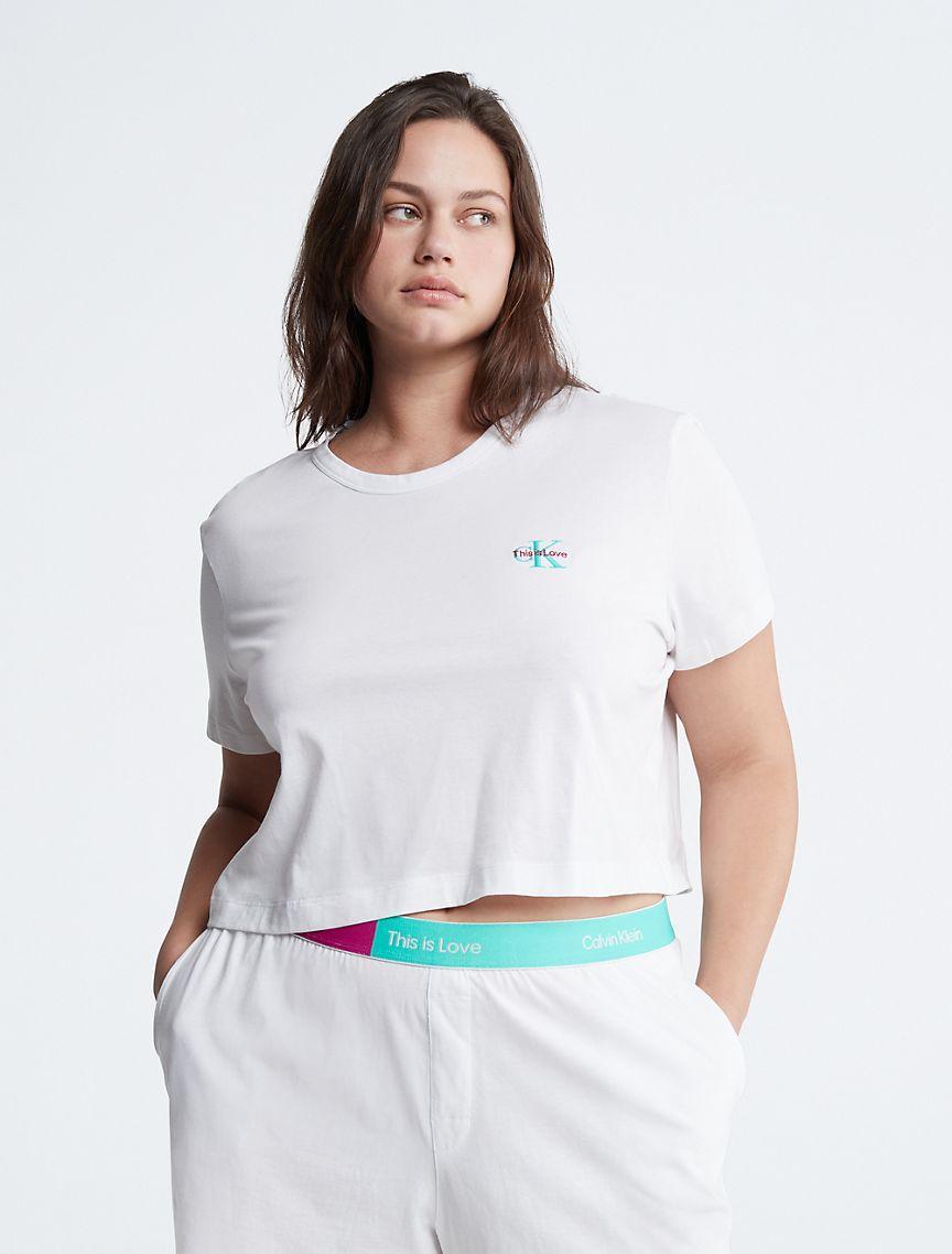 Pride This Is Love Plus Size Sleep T-Shirt + Shorts Set Product Image