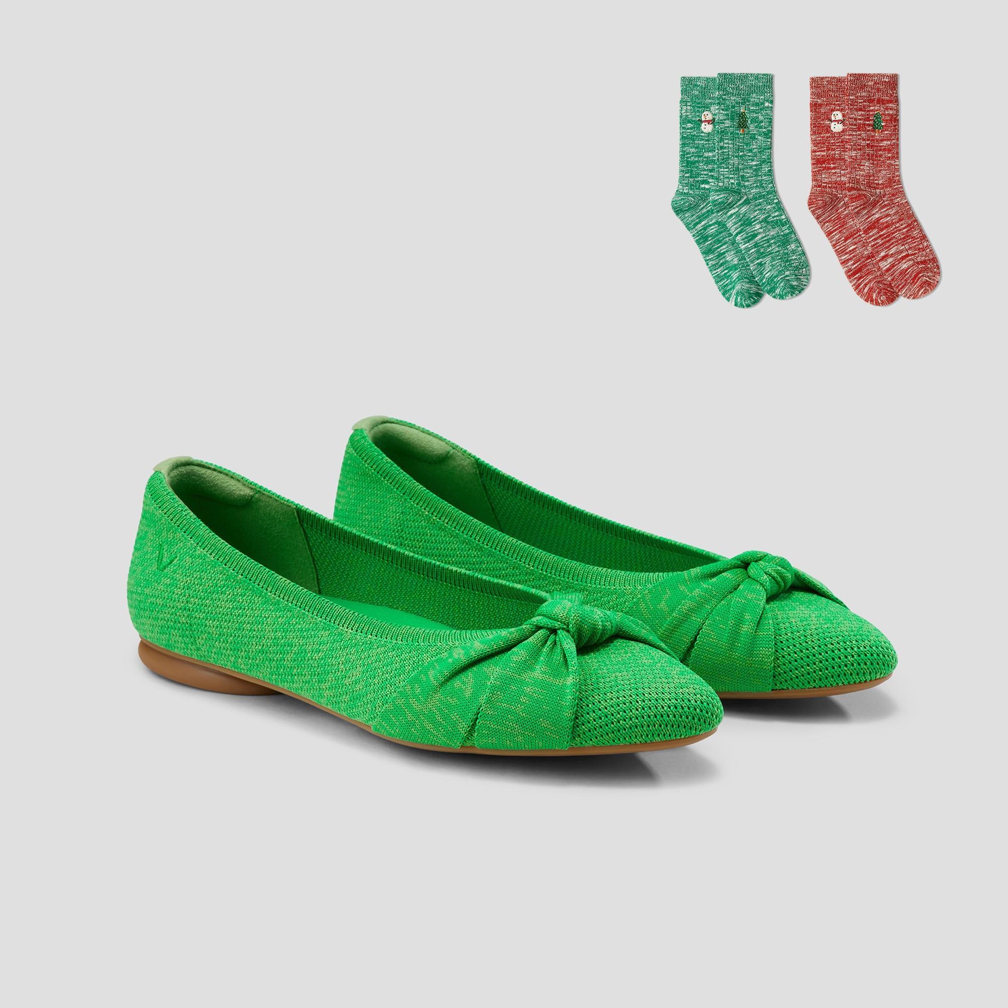 Almond-Toe Knotted Flats (Bibi) Product Image