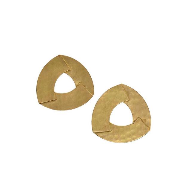 Sohi Womens Dented Drop Earrings Product Image