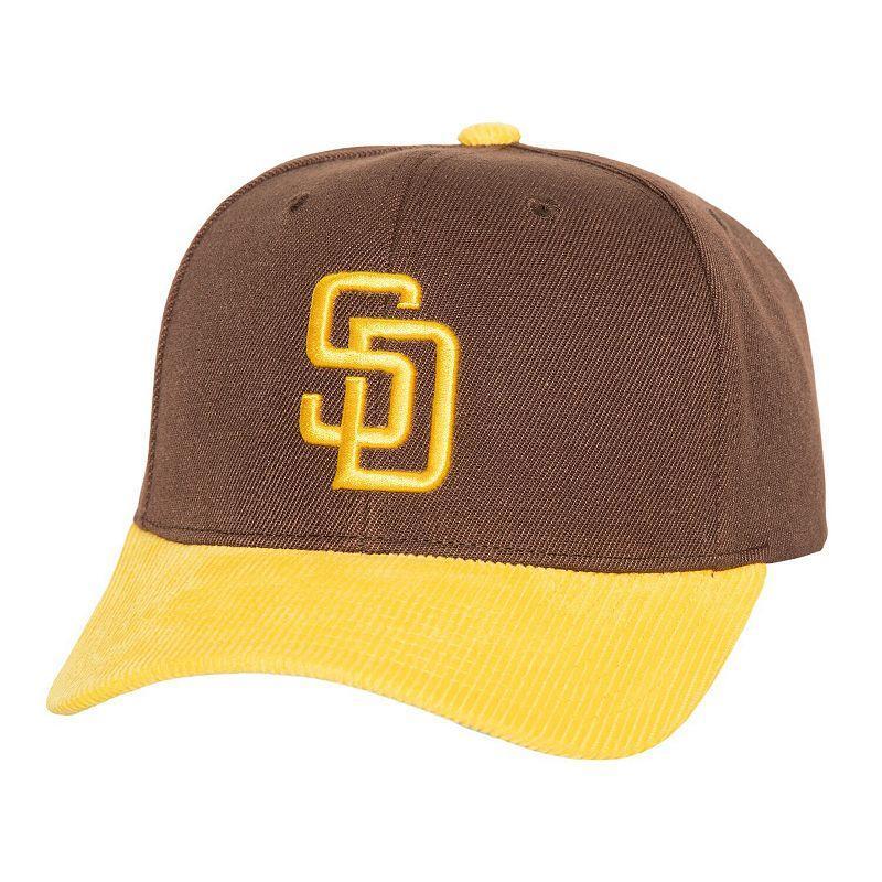 Mens Mitchell & Ness San Diego Padres Corduroy Pro Snapback Hat Product Image