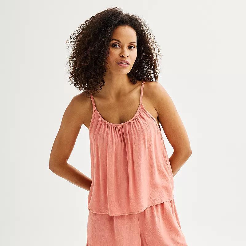 Womens Sonoma Goods For Life Textured Sleep Cami Product Image