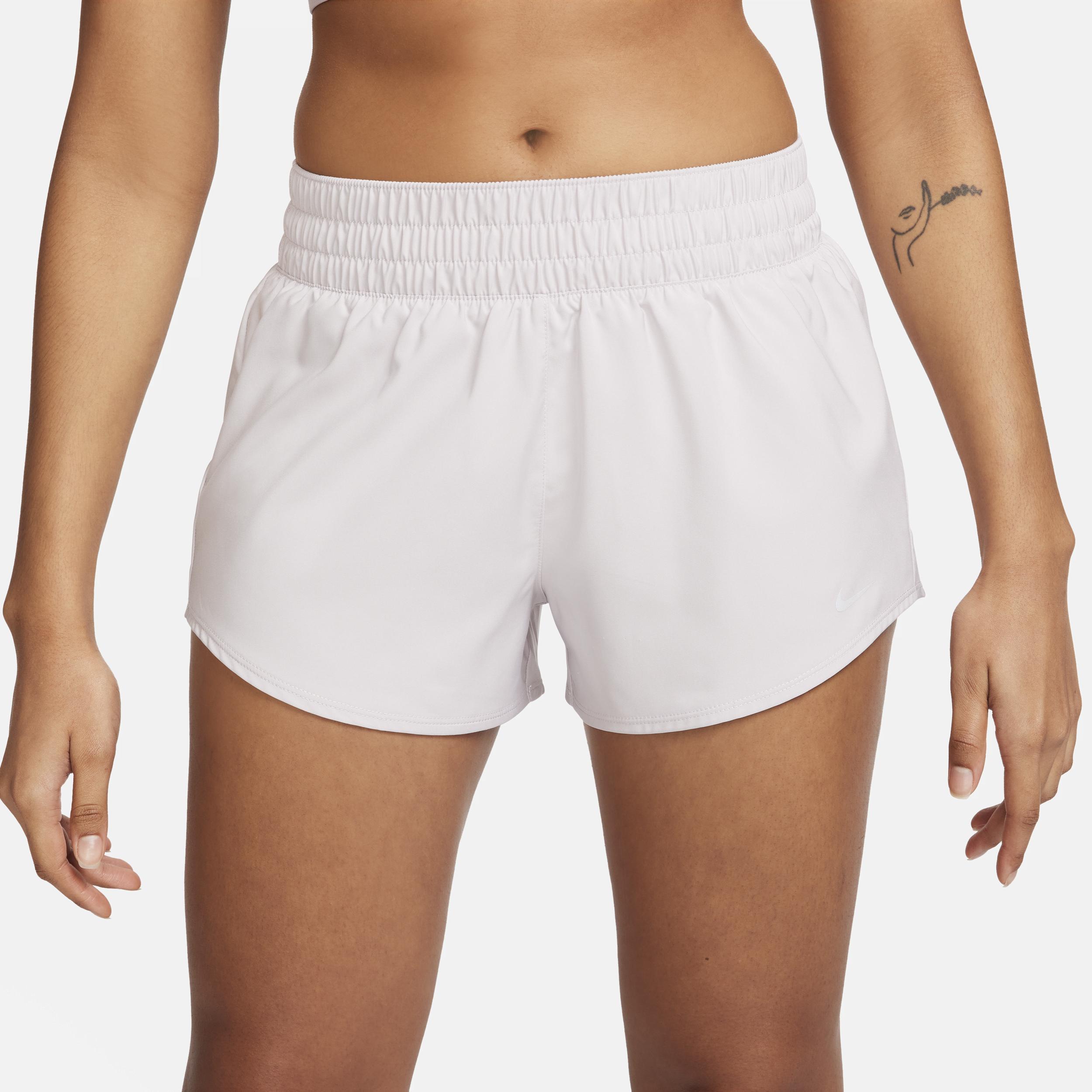 Nike Women's One Dri-FIT Mid-Rise 3" Brief-Lined Shorts Product Image