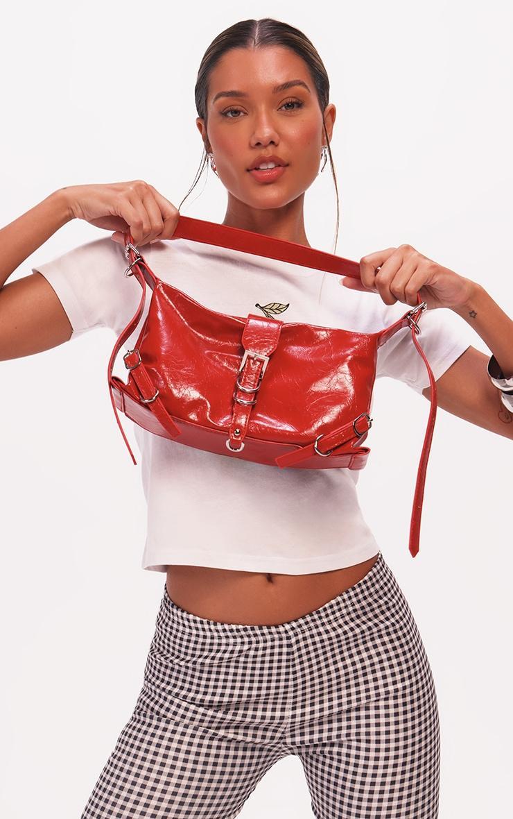 Red Buckle Shoulder Bag product image