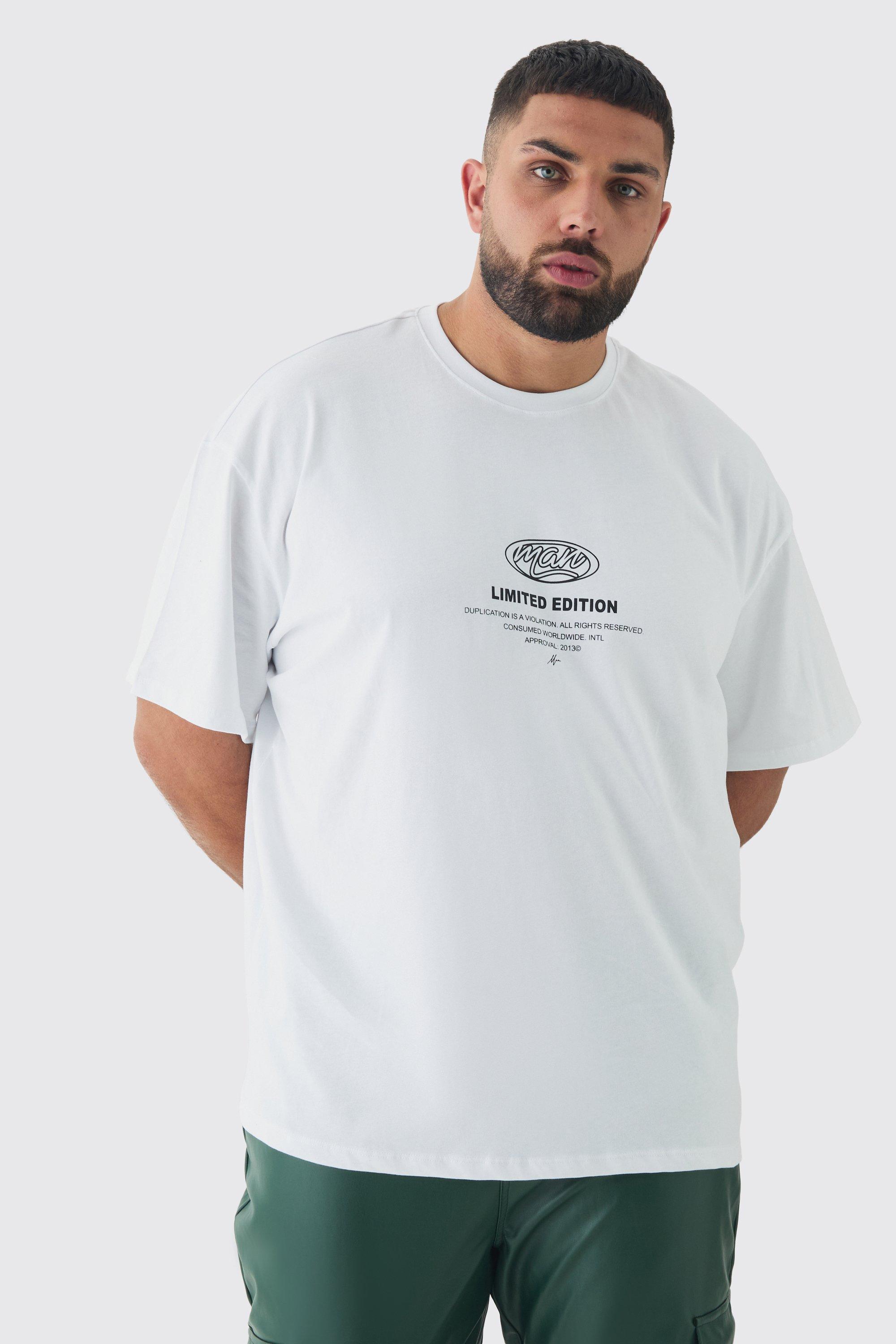 Plus Oversized Limited Edition T-Shirt | boohooMAN USA Product Image