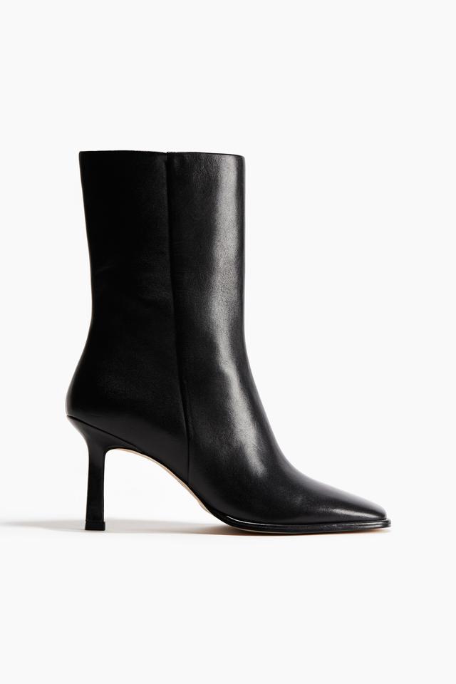 Heeled Leather Ankle Boots Product Image