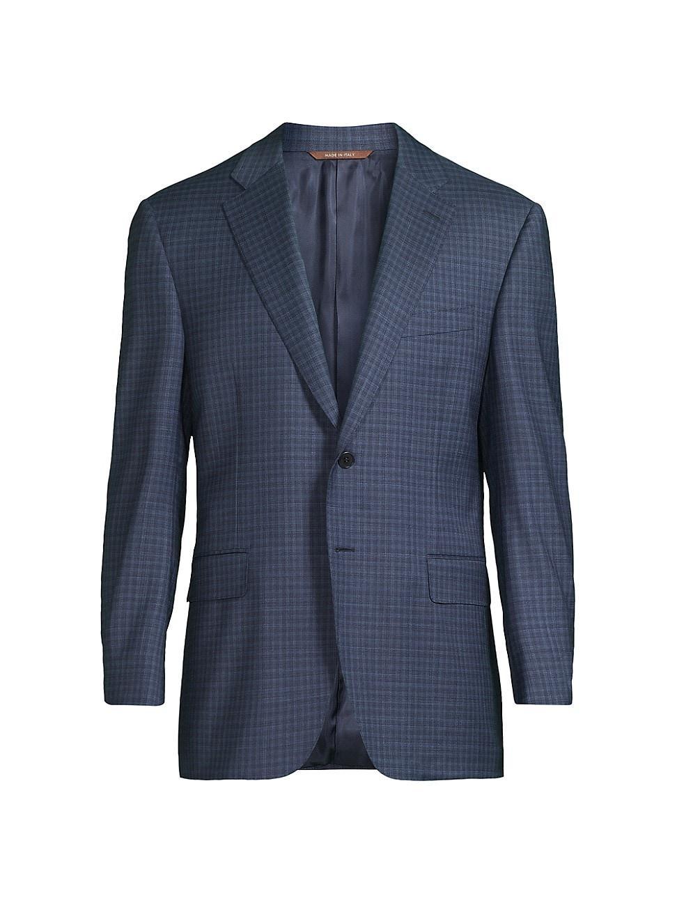 Mens Mid Check Wool Sport Coat Product Image