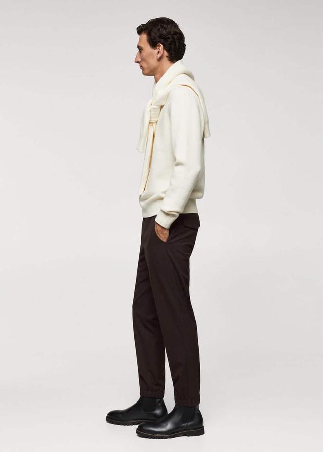 MANGO MAN - Slim-fit jogger trousers with drawstring brownMen Product Image