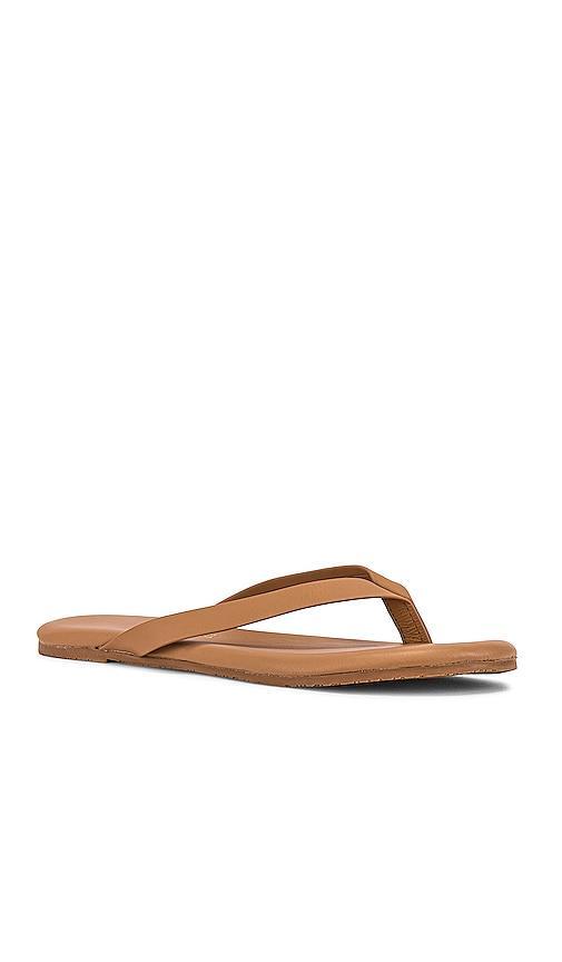 TKEES The Boyfriend Sandal in Beige. - size 6 (also in 5) Product Image