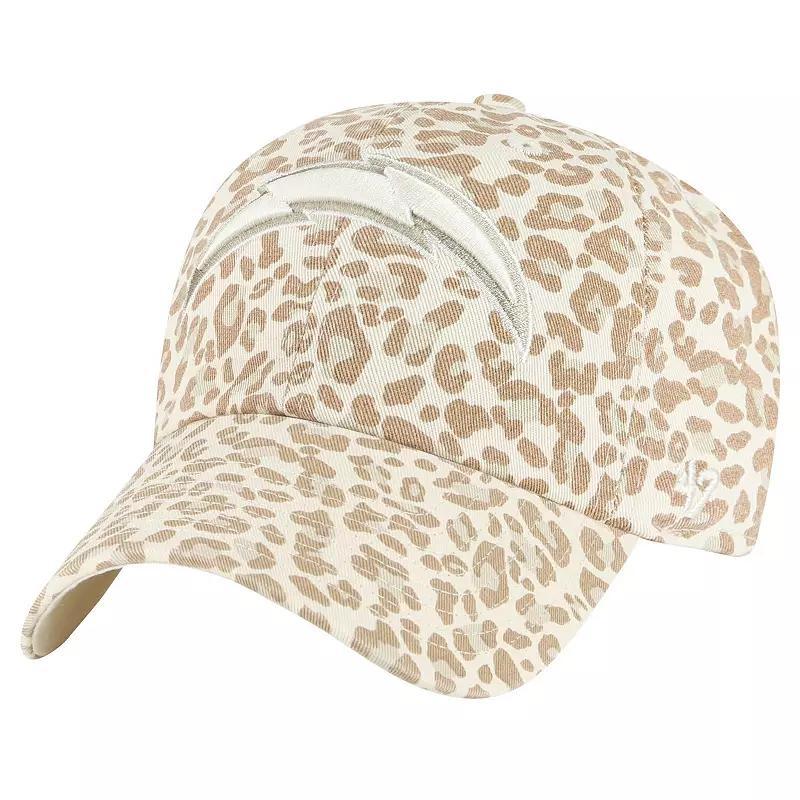 Womens 47 Natural Los Angeles Chargers Panthera Clean Up Adjustable Hat Product Image