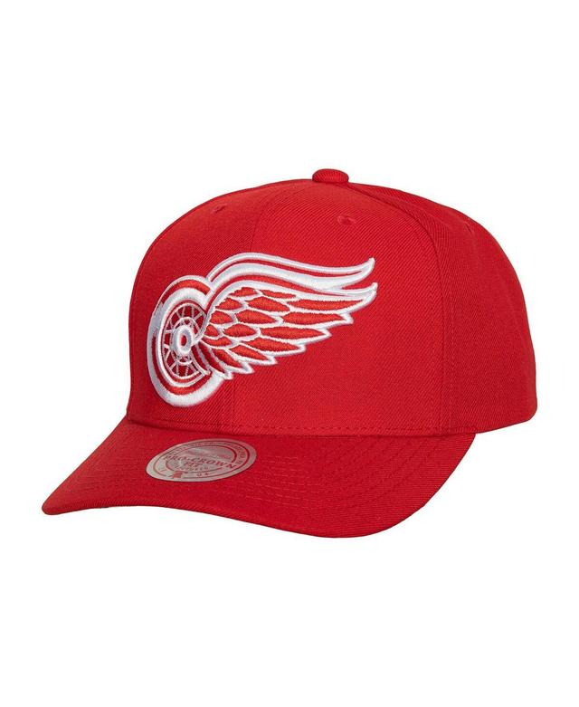 Mens Mitchell & Ness Red Detroit Red Wings Team Ground Pro Adjustable Hat Product Image