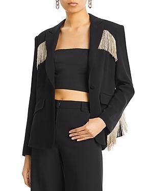 Cinq a Sept Beaded Fringe Ira Blazer Size 0. Product Image