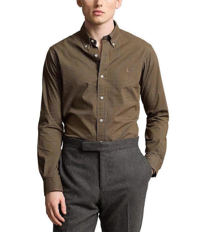 Polo Ralph Lauren Classic Fit Plaid Twill Long Sleeve Woven Shirt Product Image