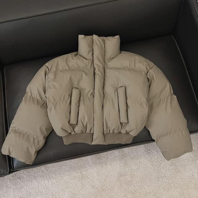 Plain Zip Puffer Jacket Product Image