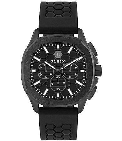 PHILIPP PLEIN Spectre Chronograph Silicone Strap Watch, 44mm Product Image