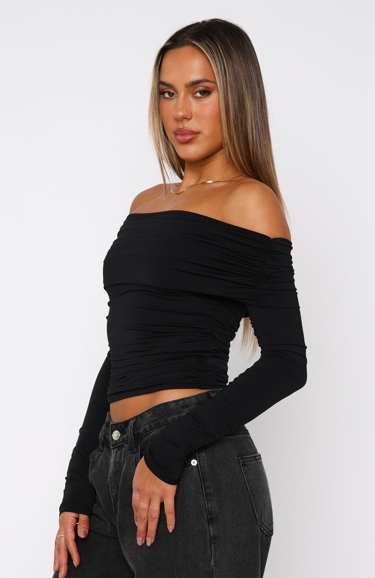 Midnight Express Long Sleeve Top Black Product Image