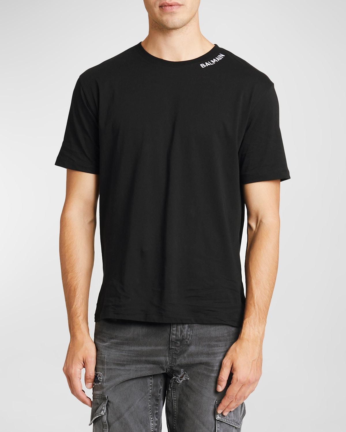 Mens T-Shirt with Collar Logo Product Image