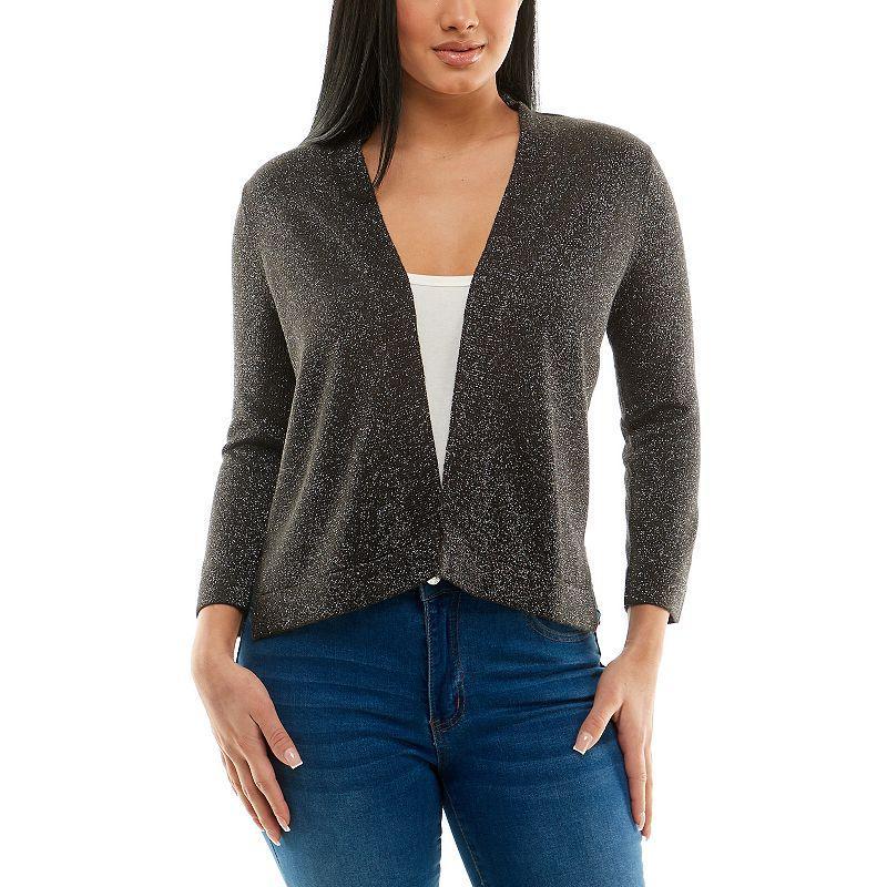 Womens Nina Leonard Ribbed Bolero Product Image