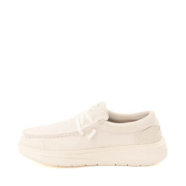 Womens HEYDUDE Wendy Comf Suede Slip-On Casual Shoe - Ivory Product Image