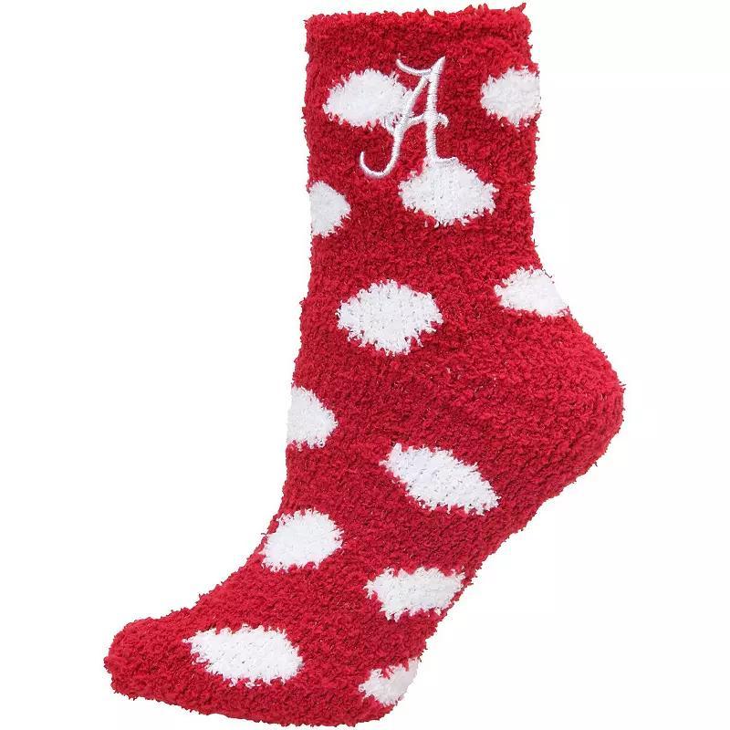 Womens ZooZatz Alabama Crimson Tide Plush Dot Socks Product Image