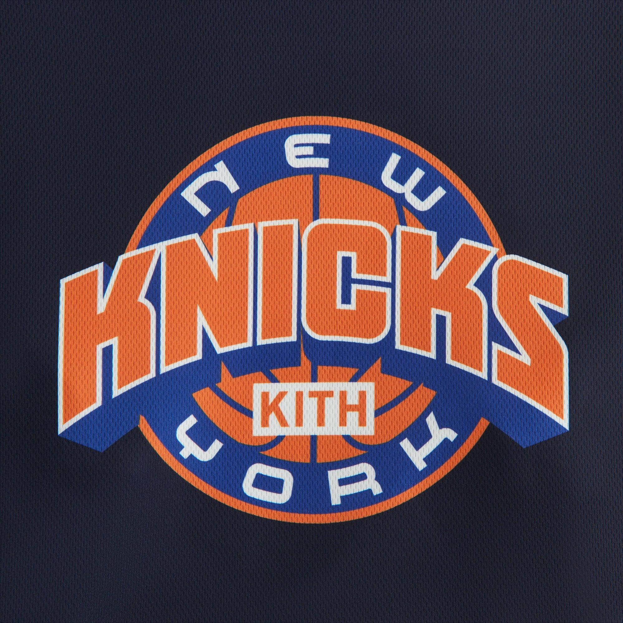 Kith Women for the New York Knicks Ridley Tech Long Sleeve - Nocturnal Female Product Image