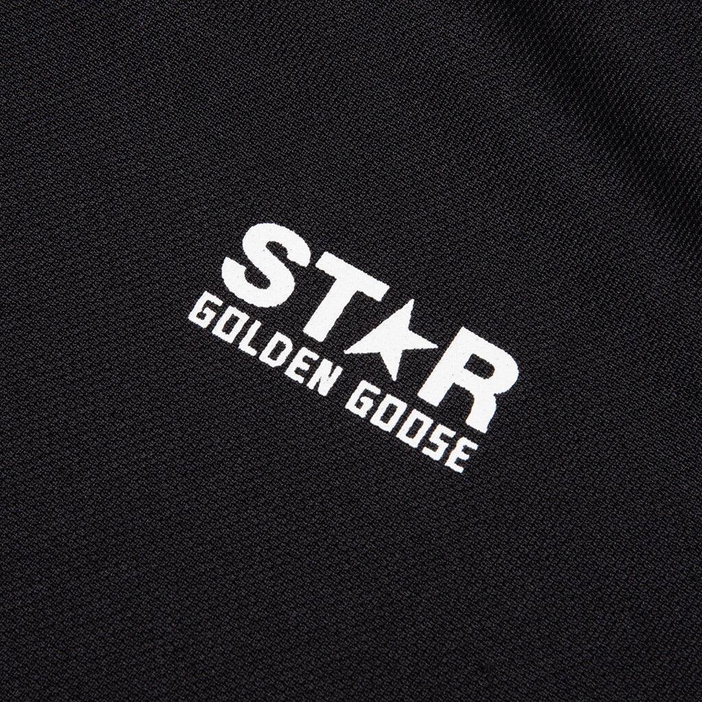 Star Zipped Track Jacket - Black/White Male Product Image