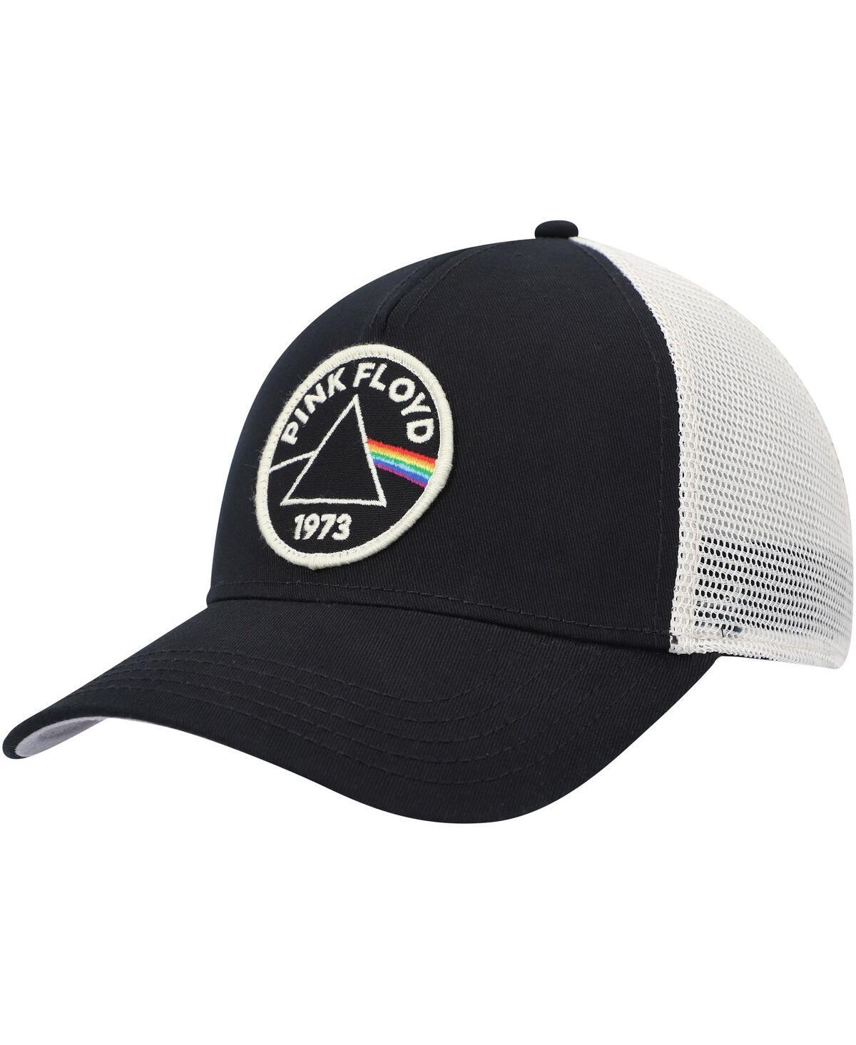 Mens American Needle  Black/Cream Pink Floyd Valin Trucker Snapback Hat Product Image