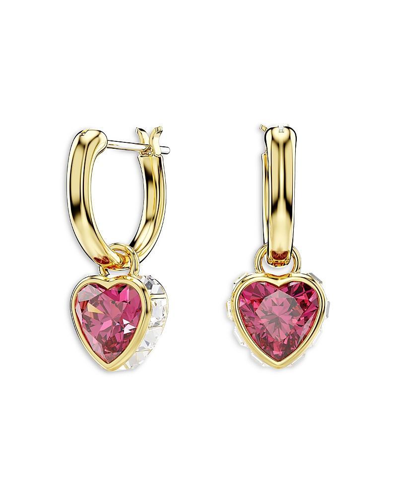 Swarovski Chroma Crystal Heart Drop Earrings Product Image