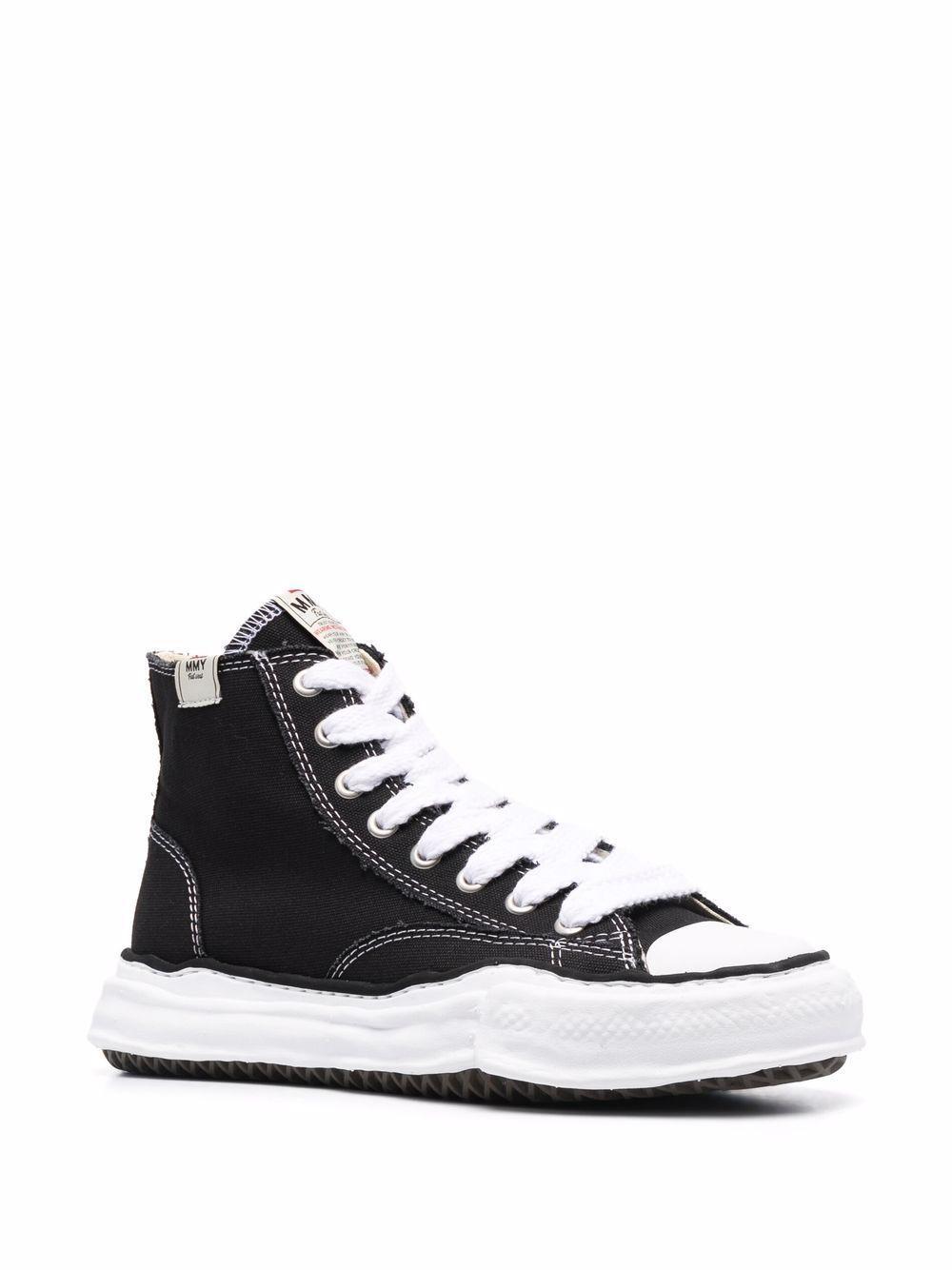 high-top lace-up sneakers Product Image