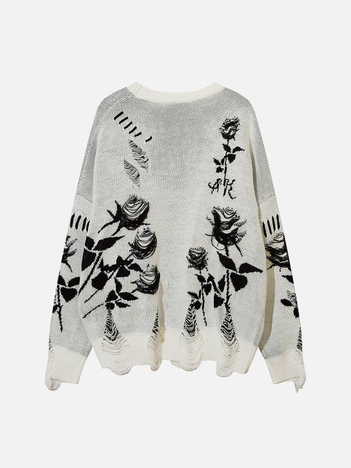 Aelfric Eden Raw Edge Rose Sweater Product Image