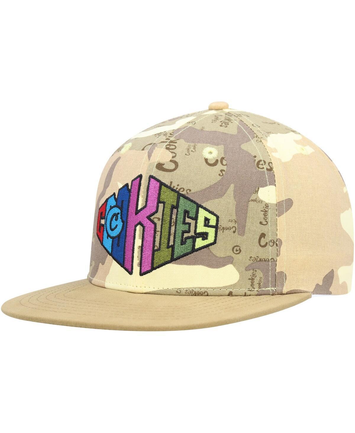 Mens Cookies Tan Across the Board Snapback Hat - Tan Product Image