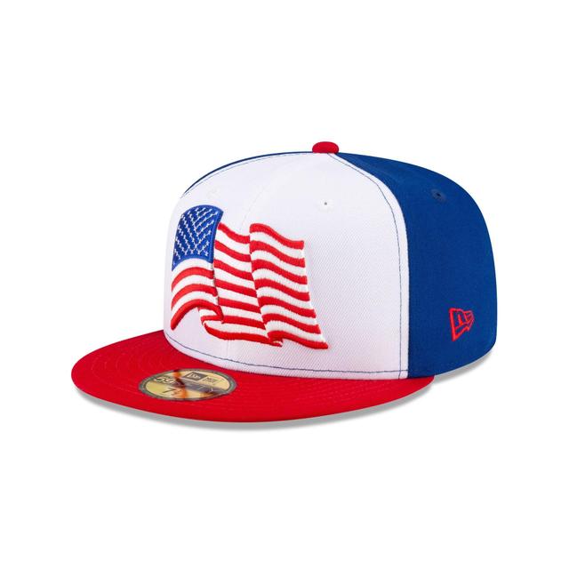 New Era Cap Americana USA Flag 59FIFTY Fitted Hat Male Product Image