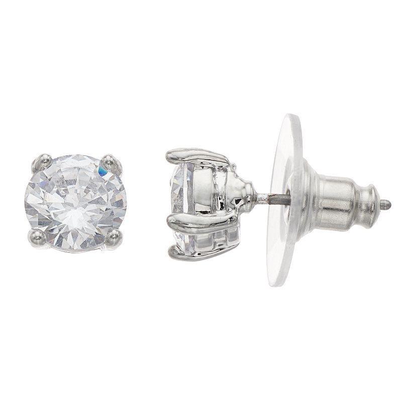 Simply Vera Vera Wang Simulated Crystal Stud Earrings, Womens, None Product Image