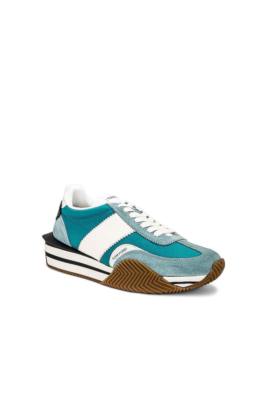 TOM FORD Low Top Sneakers in Teal Product Image